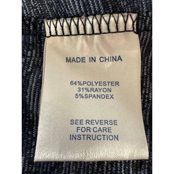 Tyler Boe Blue Black Grey Animal Print Dress Bell Sleeve Flare Size Large A-Line - Picture 9 of 10